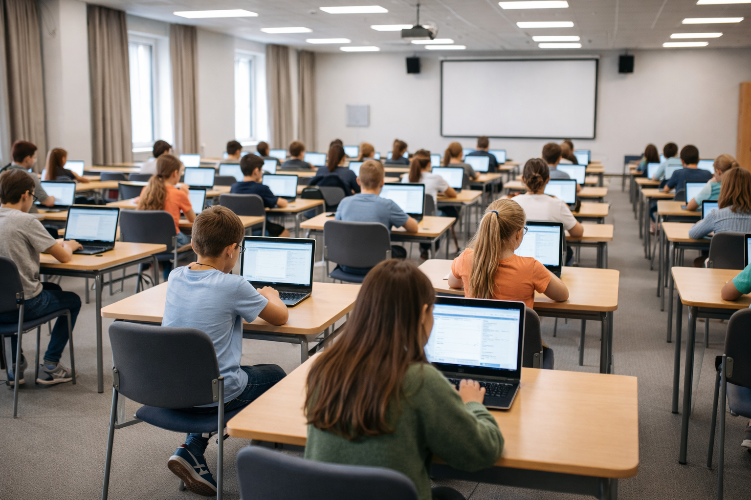 Students preparing for academic success